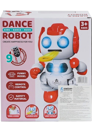 606-30 Kumandalı Disk Atan Robot -can Oyuncak