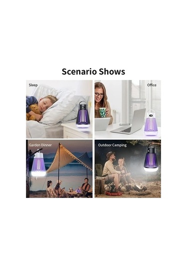 Trendooze Tip-c Sivrisinek Şarj, Led, Lamba, Katil Elektrikli Dayanıklı Bw