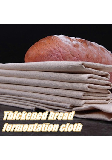 Suofeng %100 Pamuklu Fransız Fermantasyon Bezi - Yeniden Kullanılabilir Ekmek Mayalama Örtüsü Beyaz