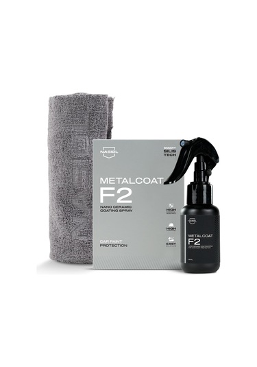 Nasiol-SET 20-Metalcoat F2 Araç Sprey Nano Seramik Kaplama ve Mikrofiber Detailing Bez (2Adt) Seti