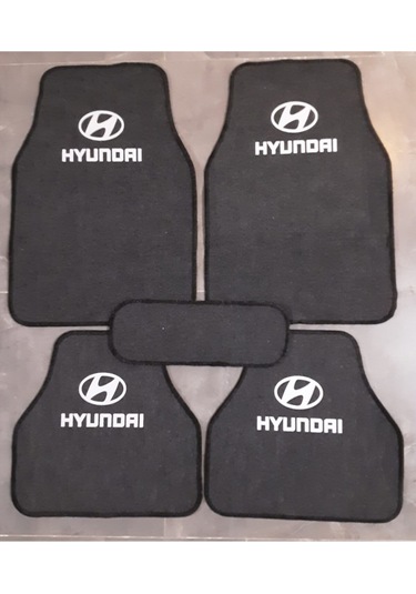 Hyundai Logolu Füme Halı Paspas