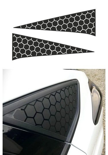 Peugeot 408 Uyumlu Kelebek Cam Sticker Set - Logosuz