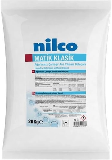 Nilco 32002332 Ağartıcısız Çamaşır Ana Yıkama Deterjanı 20 Kg