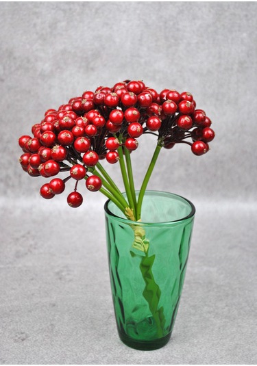 Yeşil Kristal Cam Mini Vazo Dekoratif 14 Cm