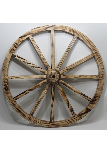 Otantik Ahşap At Arabası Tekeri 100 Cm. Diğer