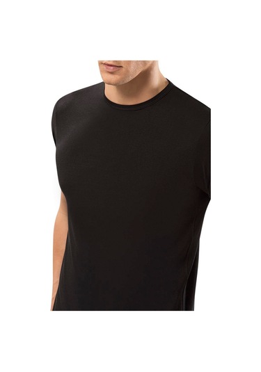Weweus Siyah Micro Modal Premium Erkek T-shirt 1134 Siyah