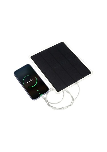 Pazly Ve Ve Usb Type-c Taşınabilir Seyahat Şarj Paneli Monokristal Kamp İçin Güneş Geeroyoo Çıkışlı Cihazı 20w - Fn