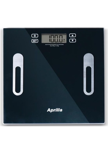 Aprilla Dijital Yağ Ölçer Vücut Analizi Cam Baskül