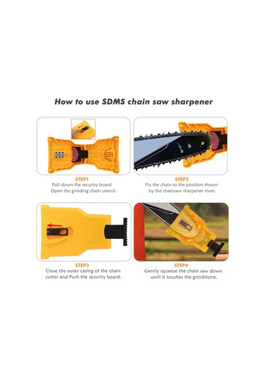 Symbee "taşınabilir Zincirli Testere Bileme Aleti - Hızlı Ve Pratik Zincir Bileme Sistemi Abs Plastik "