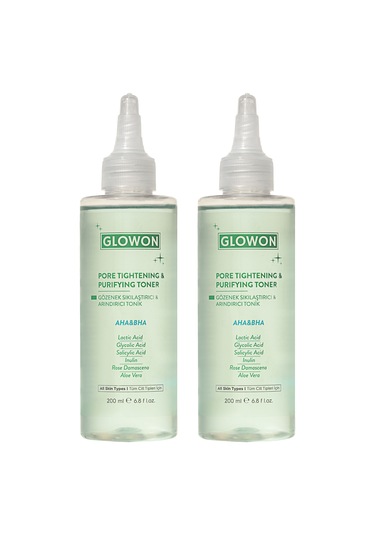 Glowon Aha-Bha Gözenek Sıkılaştırıcı ve Arındırıcı Tonik 2 x 200 ML