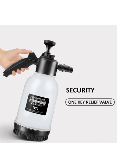 Yaleker Bahçe Ve Ev Bitkileri İçin 2000ml Çok Amaçlı Sprey Şişe - 2 Nozullu Bakır - Siyah