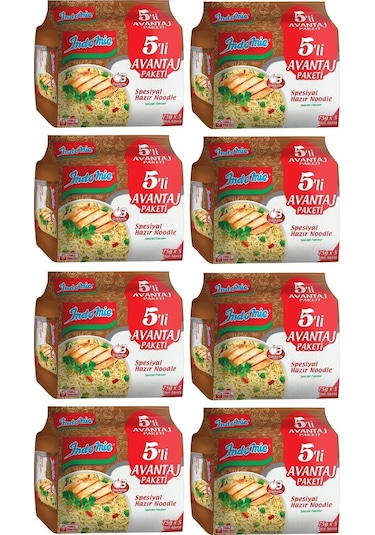 Indomie Spesiyal Hazır Noodle 8'li 5 x 75 G