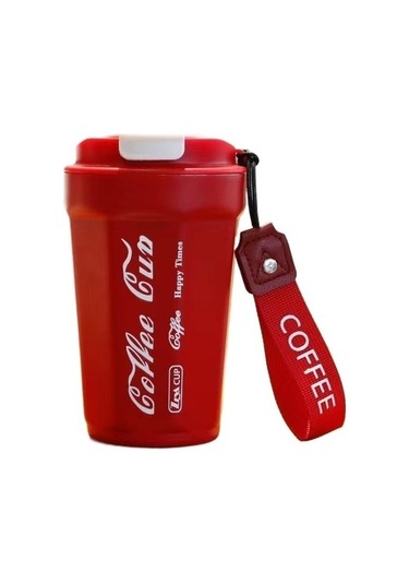 Miss Play Çift Katmanlı Paslanmaz Çelik Yaratıcı Termos Bardak K30bvo Açık Kırmızı