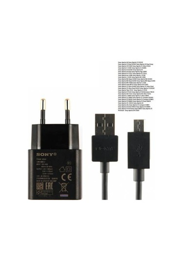 Sony Xperia Z1 C6903 Şarj Aleti Ve Data Kablosu Uch10 Micro Usb