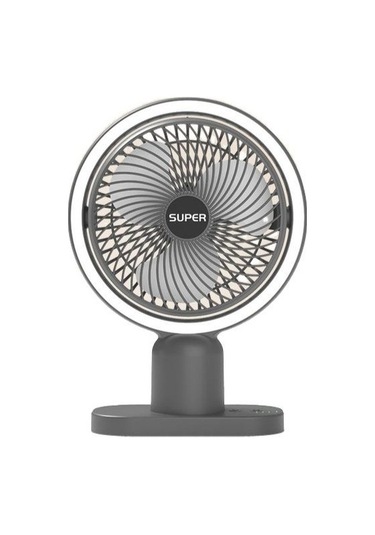 Enjoy Homee Masaüstü Küçük Fan Mini Taşınabilir Şarj Edilebilir Usb Ev Masaüstü Fanı 3x3dw3 Gri