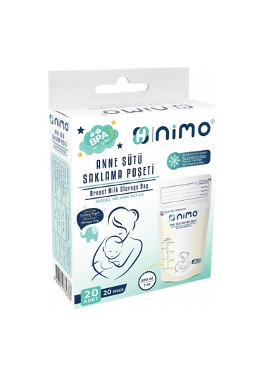 Nimo Strelize Anne Sütü Saklama Poşeti 20'li