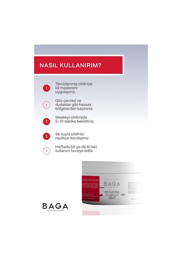 Baga Kırmızı Kil Maskesi