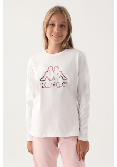 Kappa Krem Bisiklet Yaka Logo Baskılı Kız Çocuk Sweatshirt Krem Kappa Krem Bisiklet Yaka Logo Baskılı Kız Çocuk Sweatshirt Krem