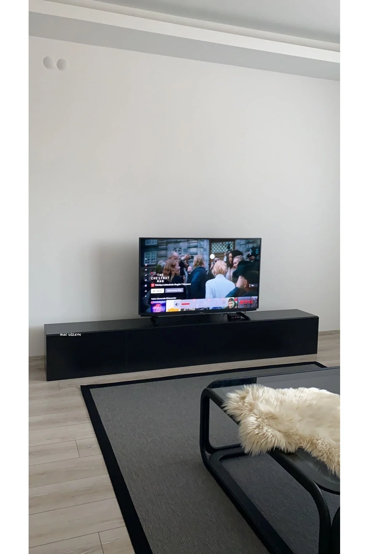 Mac Dizayn Milas 240 Cm Soft Mat Siyah Tv Ünitesi Sessiz Şıklığın Modern Yorumu Mat Siyah