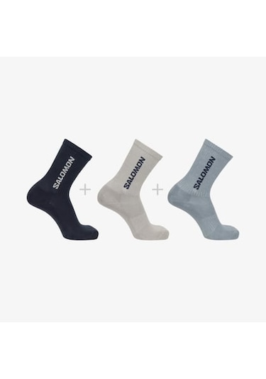 Salomon Evasıon Ankle 2-pack Unısex Çorap Lc2258600 Lc2258600 Karg Karbon-gri Çok Renkli