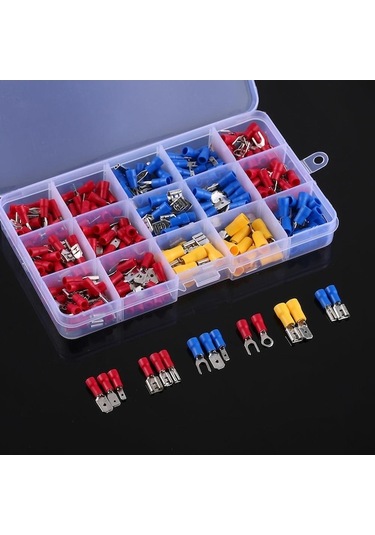 Novahub Jms Sıkma Maça Terminali Yalıtımlı Elektrik Teli Kablo Konnektör Seti 280 Adet