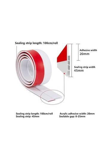 Novahub Kahverengi Kapı Altı Sızdırmazlık Şeridi, Ses Yalıtımlı, Kalın Boşluk İzolatör 1 M