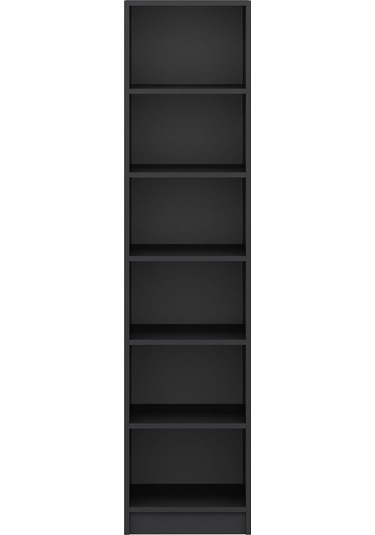 Minar Kale 1 Kapaklı Dolap Mebran Panjur 210cm - Antrasit/antrasit - Raflı Antrasit