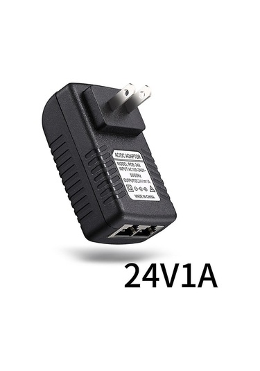 Geeksen Eu Fişli 24v 1a Poe Enjektörü, Ip Kameralar Ve Ağ Cihazları İçin Ethernet Kablosu İle Güç Ve Veri Dağıtımı