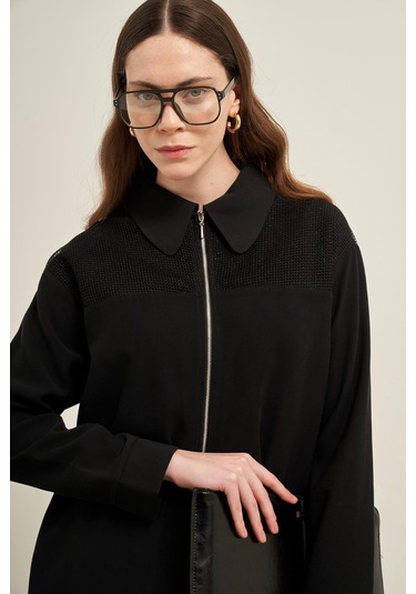 Ftz Kadın File Detay Takım Siyah 31047 Siyah