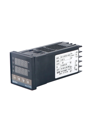 Singree Rex-c100 Pıd Akıllı Sıcaklık Kontrolörü Seti: Ssr-25da + M6 K-tipi Termokouple 1m , Dijital Gösterim, Yüksek Hassasiyet, Endüstriyel Kullanım