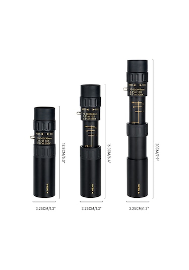 Suofeng 10-30x Bak4 Prisma Fmc Lens Monoküler Teleskop, Gece Görüşlü, Telefon Tutucu Ve Tripod İle, Doğa, Kuş İzleme, Kamp İçin