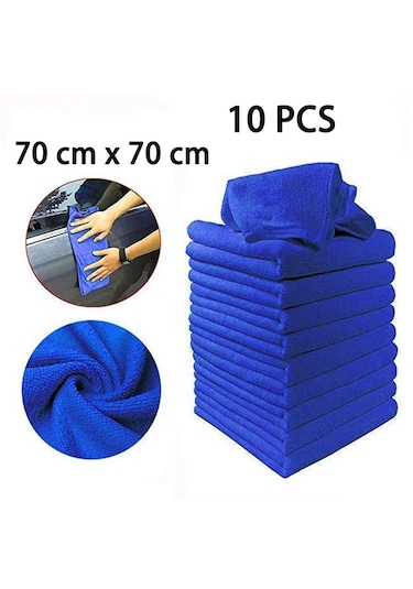 10 Adet Mikrofiber Araba Temizlik Havlusu Otomobil Motosiklet Yıkama Cam Ev Temizlik Küçük Havlu