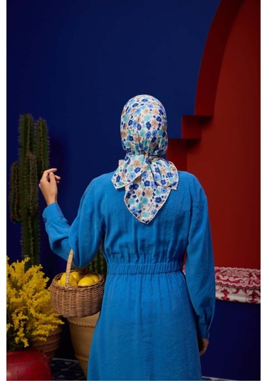 İpekhan Marrakech Koleksiyon Soft Eşarp 1192 - 02 Mor/su Yeşili Mor/su Yeşili