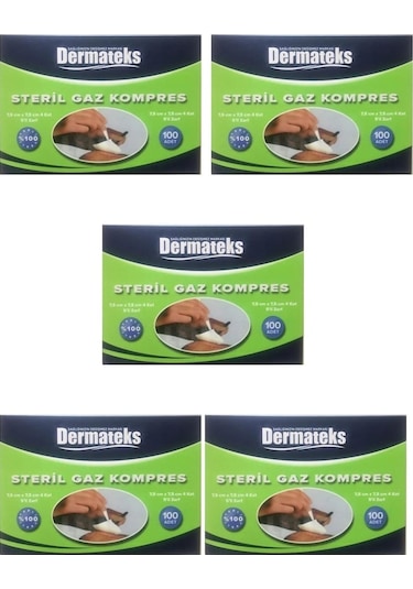 Dermateks Steril Spanç Gaz Kompres 7.5 x 7.5 CM 500 Adet