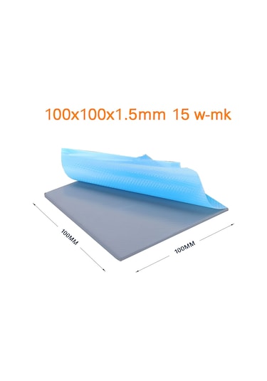 100 X 100 X 1,5 Mm Gri Termal İletken Pad - 15 W/m-k