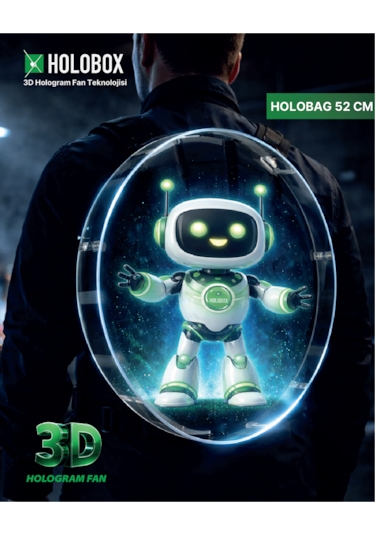 52 Cm 3d Hologram Sırt Çantası Holobag