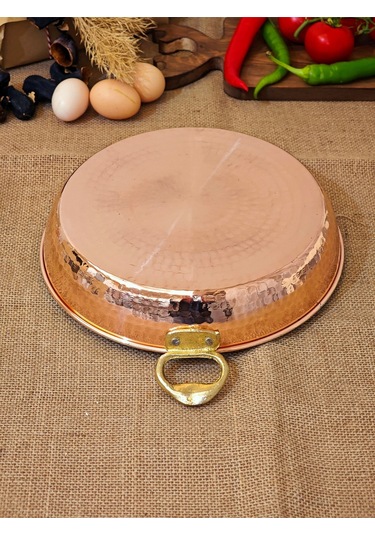 Moda Bakır Bakır Kapaklı Sahan 24 Cm Diğer