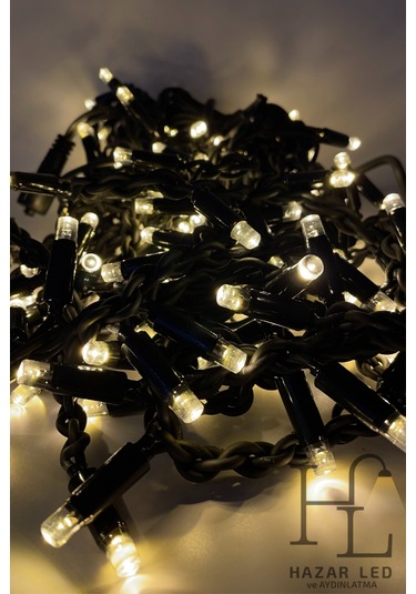 2.5 M Led 152 Ledli 24 Saçaklı Eklenebilir Ip65 Dış Mekan Siyah Kablolu Dekoratif Led Işık Gün Işığı