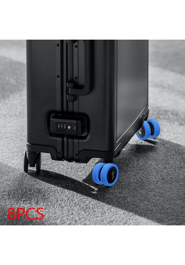 Suntek 8x Silikon Bagaj Jantı 1.9 Inç-2.5 Inç Tekerlekler Mavi