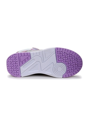 Kiko Kids Hayka-3 Cırtlı Kız Çocuk Spor Ayakkabı Lila - Beyaz - Şeker Lila - Beyaz - Şeker