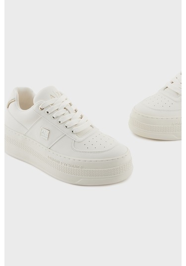 Armani Exchange Bayan Ayakkabı Xw001631 Af17351 Mz128 Beyaz-gold Beyaz-gold