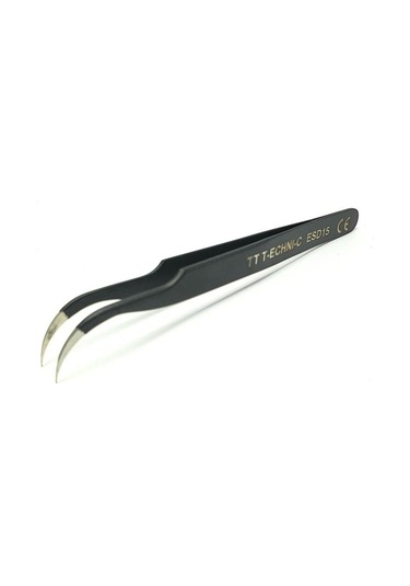 Tt-technıc Esd-15 Antistatik Eğri Uçlu Cımbız 120 MM