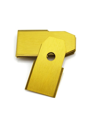 Dancemonkey Husqvarna Çim Biçme Makinesi İçin 45 Adet Paslanmaz Çelik Yedek Bıçak, 35x18mm Altın