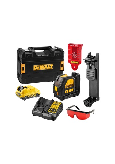 Dewalt DCE088D1R-QW Artı Lazer 108V Kırmızı - Li-Ion 2Ah Akü