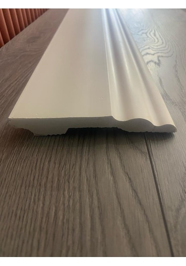 12 Cm Polimer Lake Beyaz Süpürgelik