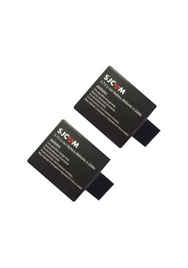 Sjcam 4000 5000 M10 3.7v 900 Mah 2li Batarya Pil Seti