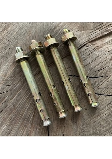 Dmr 11cm Gömlekli Çelik Dübel M10 110 Dübel Dış Çapı 12mm 4 Adet
