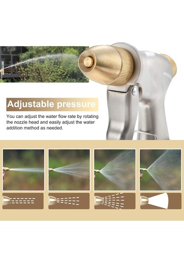 Wezone Metal Akıllı Sulama Spreyi: 4 Modlu, Kaçırmaz, Otomobil Ve Bahçe Temizliği İçin Yüksek Basınçlı