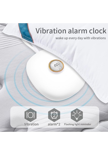 Lepmerk Ts-bc670 Öğrenciler Uyandırma Sessiz Titreşim Çalar Saat Beyaz