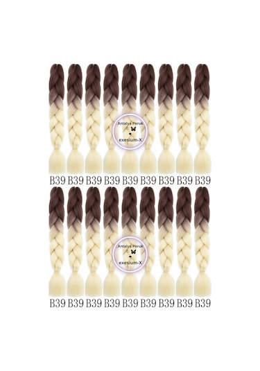 X-pression Afrika Örgüsü Ve Rasta Için Sentetik Ombreli Saç 100gr--b39